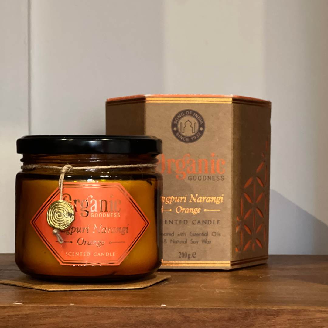 Song of India Organic Goodness Scented Candle – Nagpuri Narangi