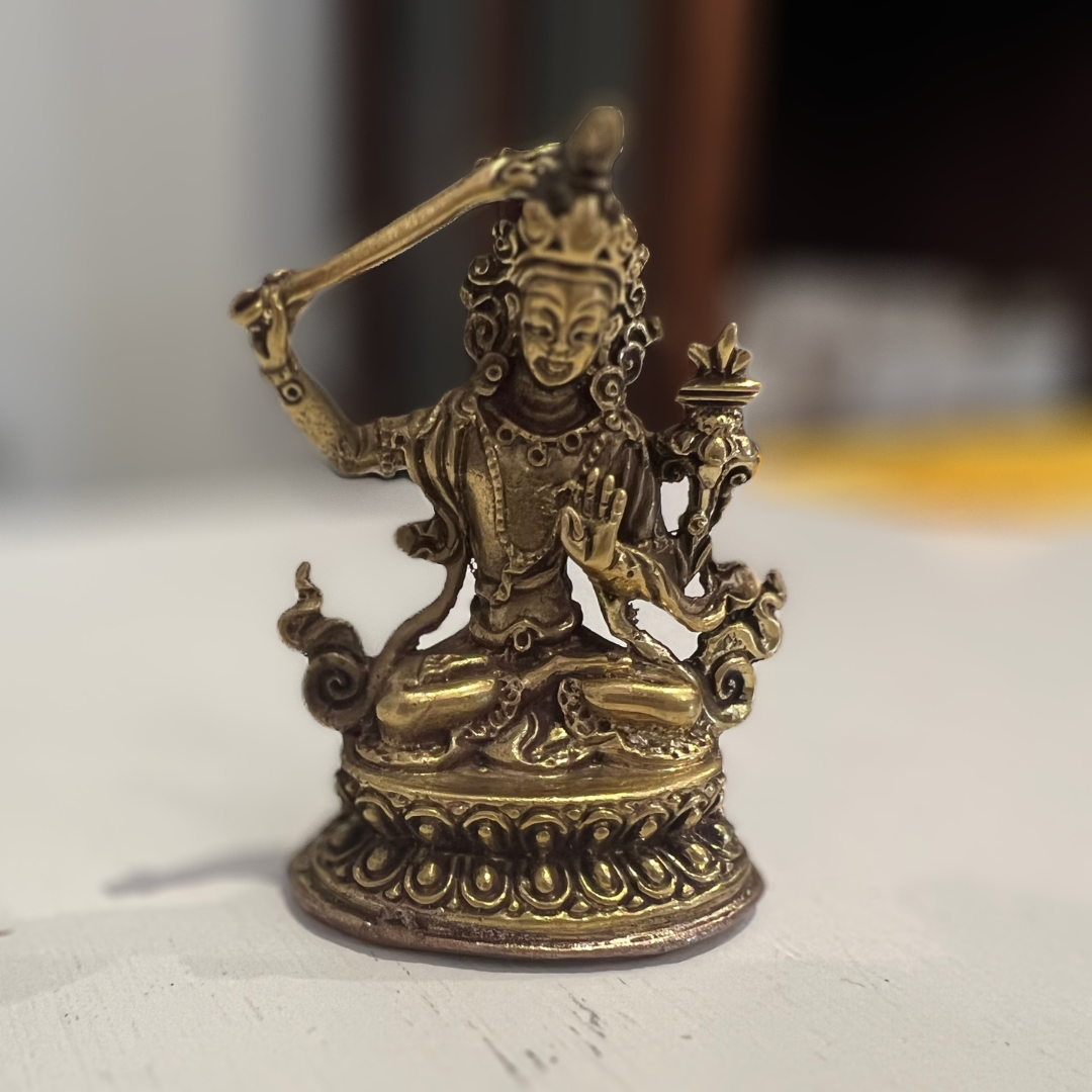 Travel Sized Manjushri Statue - Consecrated