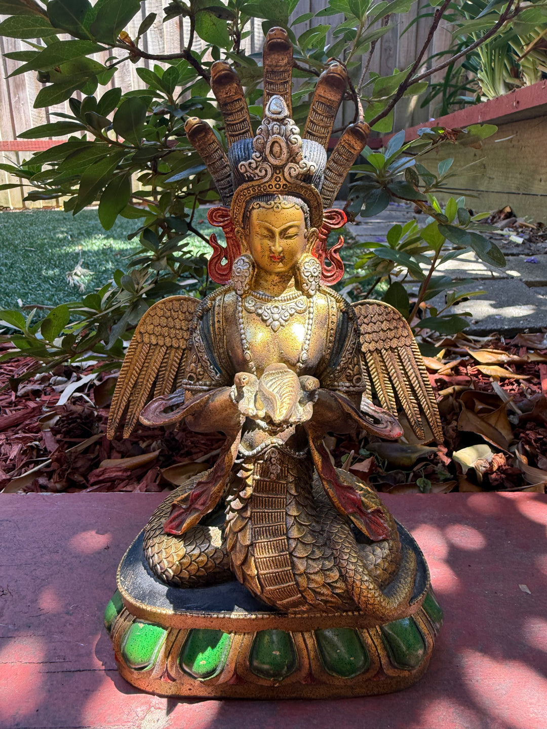 Painted Naga Statue - Large Consecrated