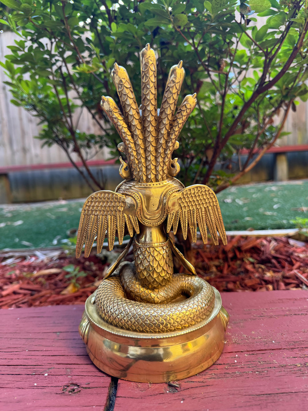 Golden Naga Statue - Large Consecrated