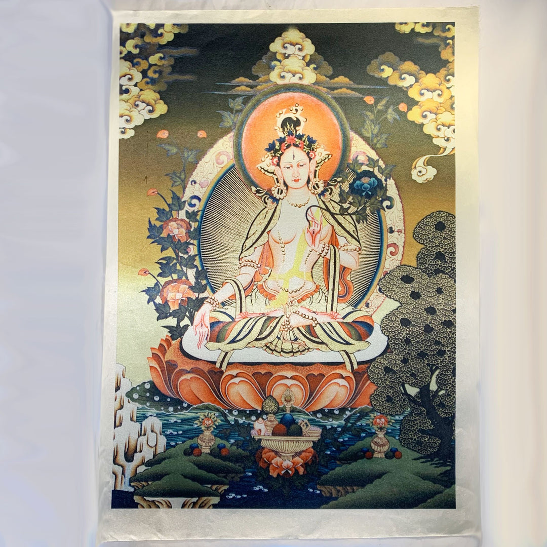 White Tara (Silk Print)